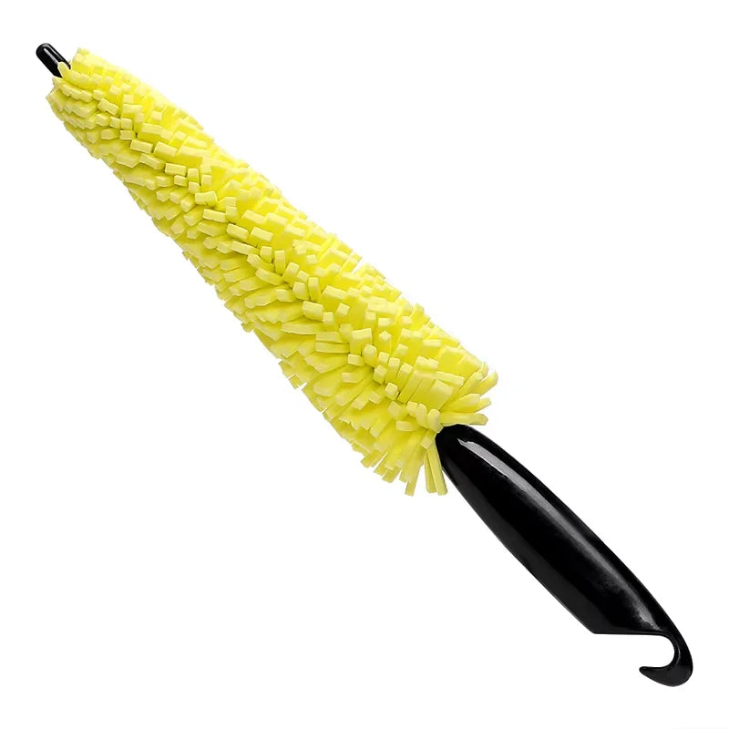 Premium Car Wheel & Tire Detailing Brush – Yellow