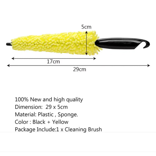 Car Wheel Brush Rim Tire Detailing Automotive Care Motorcycles Brush Wheel Cleaning Brushes Non-Slip Handle Easy To Cleaning New