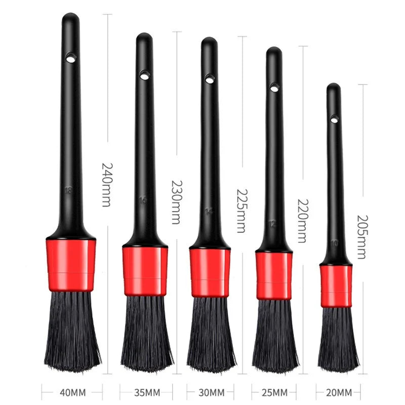 Premium Car Detailing Brush Kit (6 Pcs) – Car Cleaning Brush Set