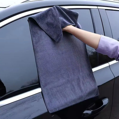 1pc Extra Large Car Towel - Ultra Absorbent Soft Non-Shedding No Stripe Quick Dry Detailing Cloth 24x35 Inches