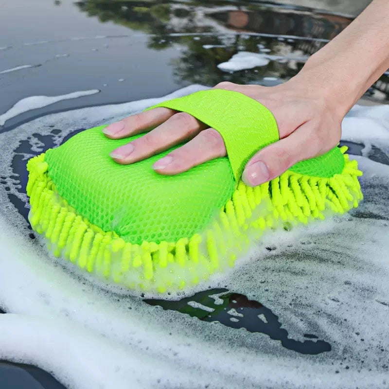 Microfiber Car Wash Sponge Glove – Grey