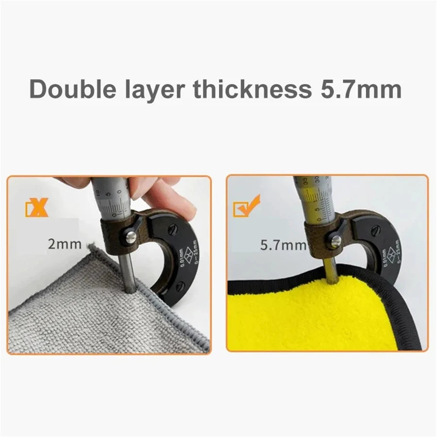 1/2/6pcs Microfiber Cleaning Towel Thicken Soft Drying