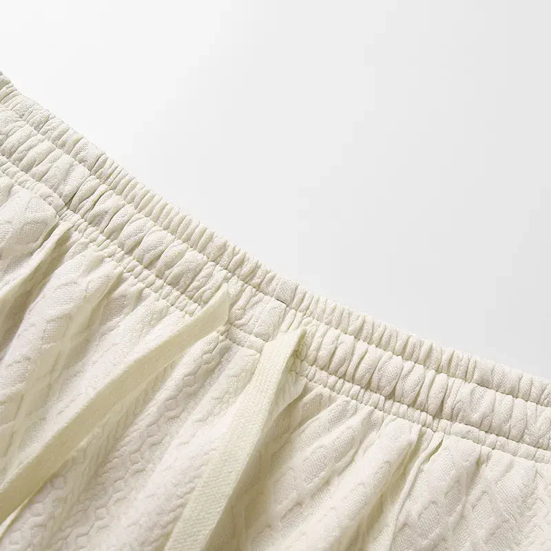 Elevate Your Summer Style with Our Men's Solid-Color Polo Shirt and Drawstring Shorts Set - Perfect for Everyday Outdoor Adventures